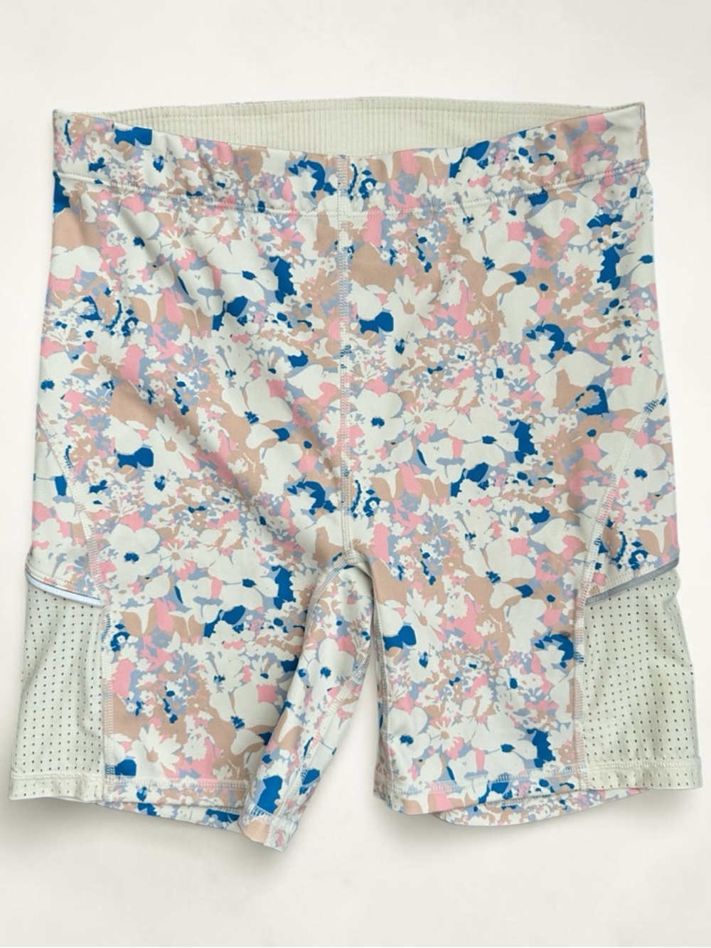 Fabletics Floral Athletic Shorts Size Small High Rise Workout Running Activewear